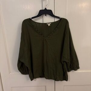Olive Green Blouse